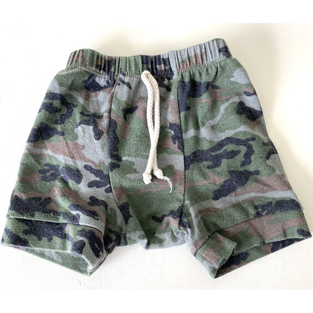 Childhoods Clothing 4T Shorts Camo Unisex Boys - French Terry Pockets USA Made